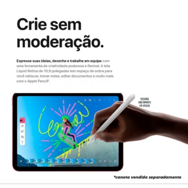 Pad 11 Geração A16 256GB Wi-fi Tela 11pol Original Novo Lacrado com Garantia  de 1 ano - 5